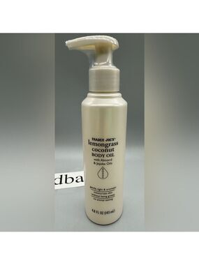 Trader Joe’s: Lemongrass Coconut Body Oil with Almond and Jojoba Oils/ NEW